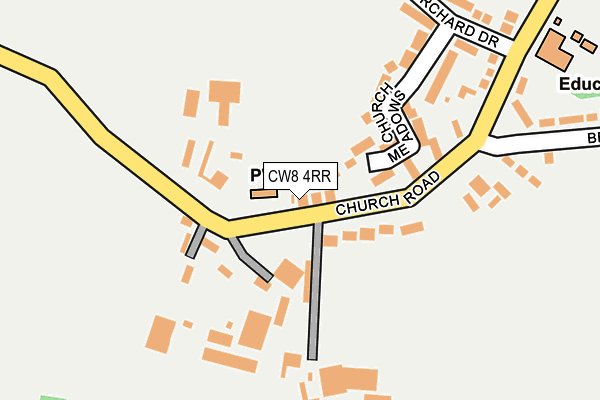 CW8 4RR map - OS OpenMap – Local (Ordnance Survey)