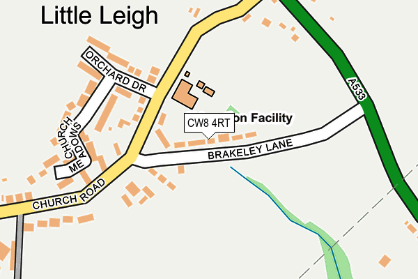 CW8 4RT map - OS OpenMap – Local (Ordnance Survey)