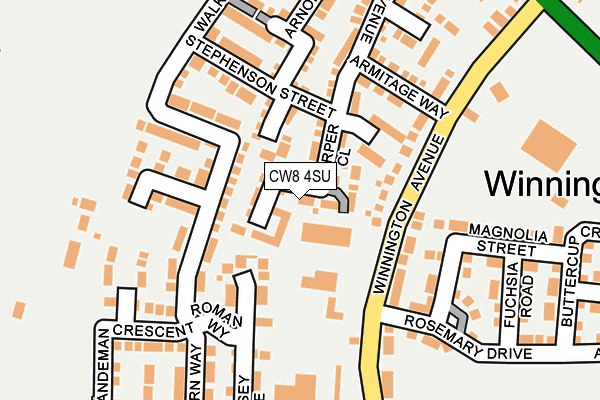CW8 4SU map - OS OpenMap – Local (Ordnance Survey)