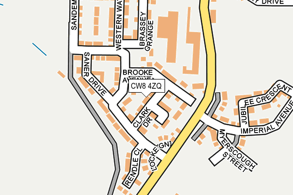 CW8 4ZQ map - OS OpenMap – Local (Ordnance Survey)