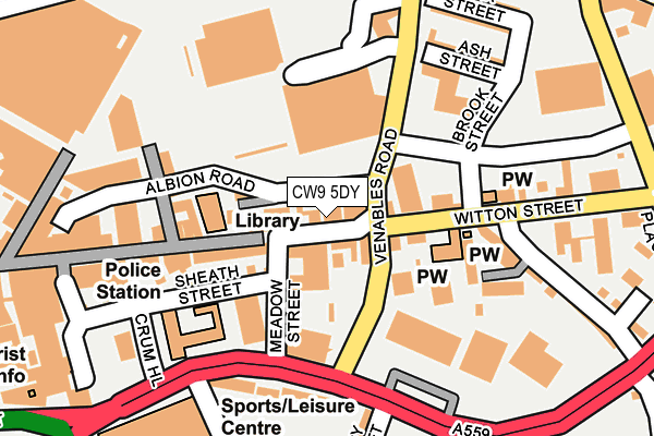 Map of MOORHOUSE DIGITAL MARKETING LIMITED at local scale