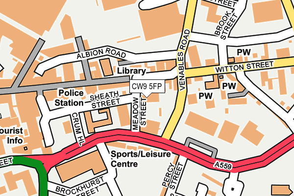 CW9 5FP map - OS OpenMap – Local (Ordnance Survey)