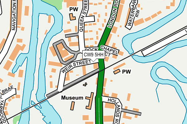 CW9 5HH map - OS OpenMap – Local (Ordnance Survey)