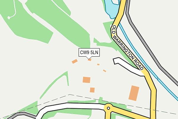 CW9 5LN map - OS OpenMap – Local (Ordnance Survey)