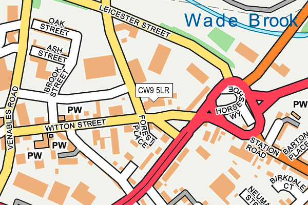 CW9 5LR map - OS OpenMap – Local (Ordnance Survey)