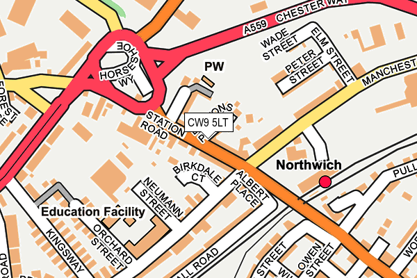 CW9 5LT map - OS OpenMap – Local (Ordnance Survey)