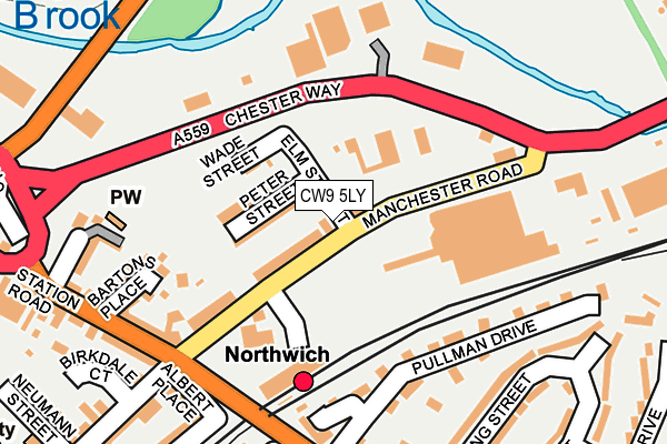Map of PRIORY CAR & VAN HIRE LIMITED at local scale