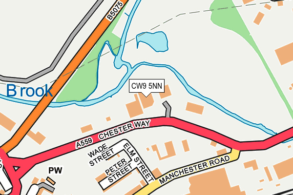 CW9 5NN map - OS OpenMap – Local (Ordnance Survey)