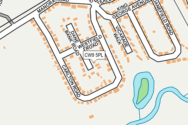 CW9 5PL map - OS OpenMap – Local (Ordnance Survey)
