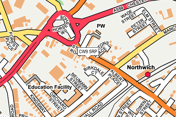 CW9 5RP map - OS OpenMap – Local (Ordnance Survey)