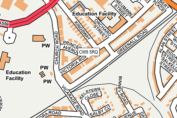 Map of ROSEBUDS WOOD LTD at local scale