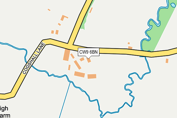 CW9 6BN map - OS OpenMap – Local (Ordnance Survey)