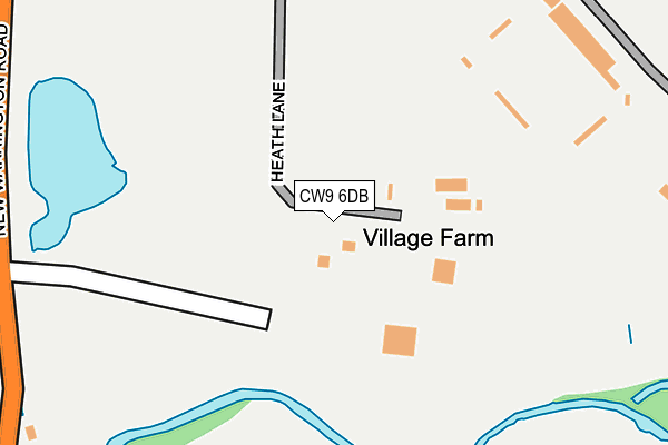 CW9 6DB map - OS OpenMap – Local (Ordnance Survey)