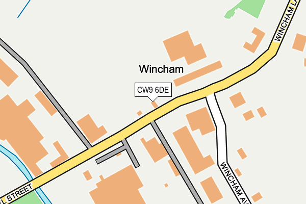 Map of WINCHAM MOT AND SERVICE CENTRE LTD at local scale