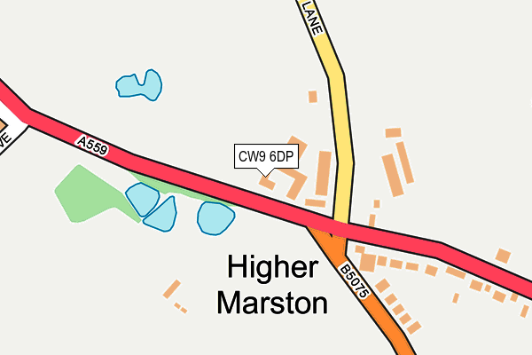 CW9 6DP map - OS OpenMap – Local (Ordnance Survey)