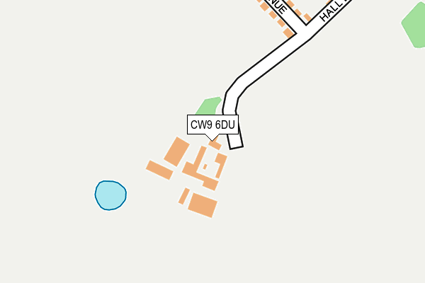 CW9 6DU map - OS OpenMap – Local (Ordnance Survey)
