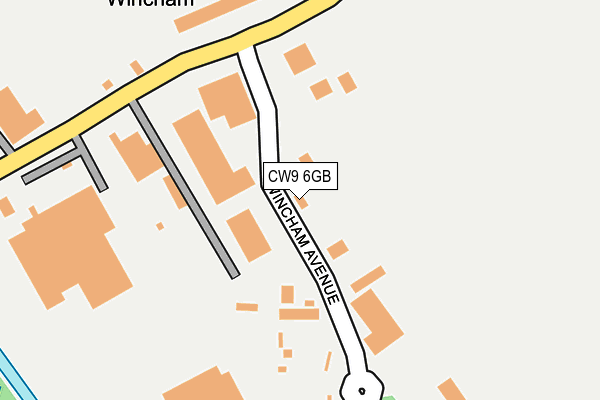 CW9 6GB map - OS OpenMap – Local (Ordnance Survey)