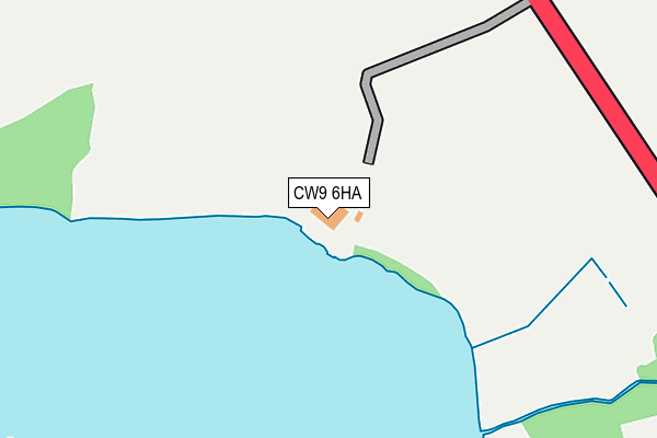CW9 6HA map - OS OpenMap – Local (Ordnance Survey)