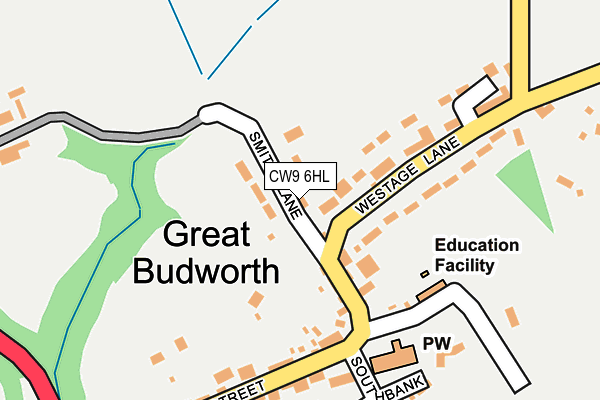 CW9 6HL map - OS OpenMap – Local (Ordnance Survey)