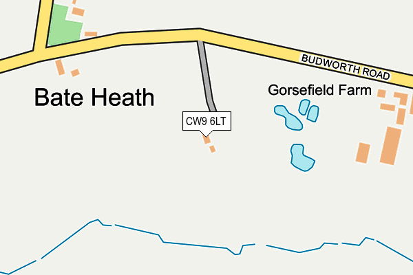 CW9 6LT map - OS OpenMap – Local (Ordnance Survey)