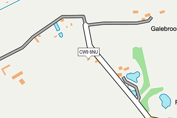 CW9 6NU map - OS OpenMap – Local (Ordnance Survey)
