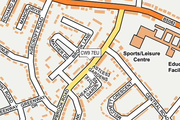 CW9 7EU map - OS OpenMap – Local (Ordnance Survey)