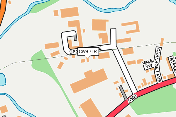 CW9 7LR map - OS OpenMap – Local (Ordnance Survey)