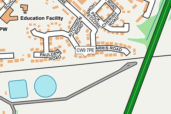 Map of MELVILLE PR LTD at local scale
