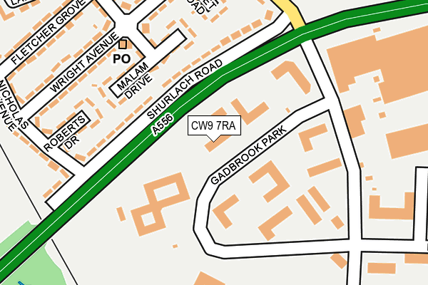Map of COLSHAW CONSTRUCTION LIMITED at local scale