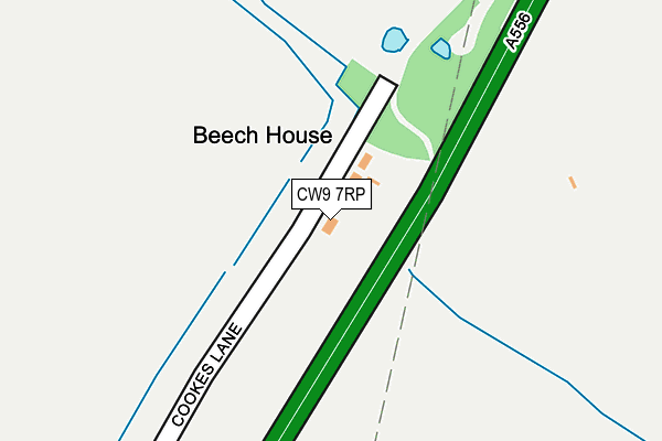 CW9 7RP map - OS OpenMap – Local (Ordnance Survey)