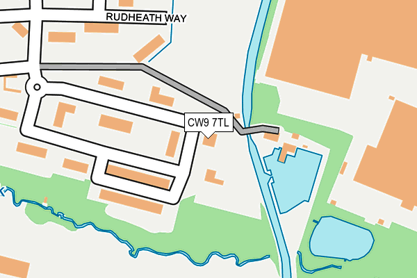 CW9 7TL map - OS OpenMap – Local (Ordnance Survey)