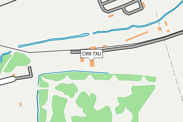 CW9 7XU map - OS OpenMap – Local (Ordnance Survey)