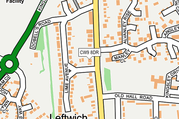 CW9 8DR map - OS OpenMap – Local (Ordnance Survey)