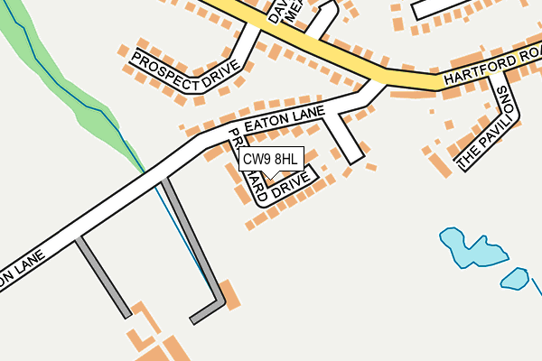 CW9 8HL map - OS OpenMap – Local (Ordnance Survey)