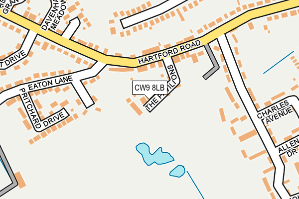 CW9 8LB map - OS OpenMap – Local (Ordnance Survey)