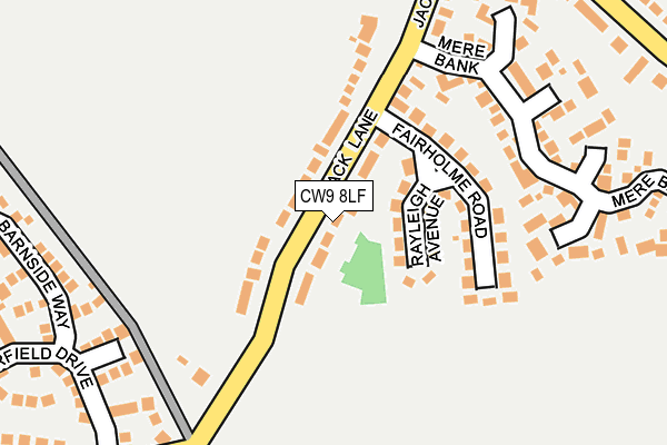 CW9 8LF map - OS OpenMap – Local (Ordnance Survey)