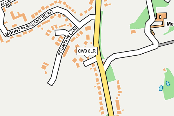 CW9 8LR map - OS OpenMap – Local (Ordnance Survey)