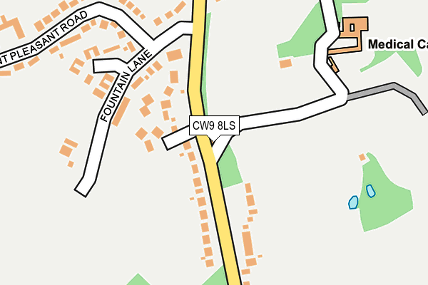 CW9 8LS map - OS OpenMap – Local (Ordnance Survey)