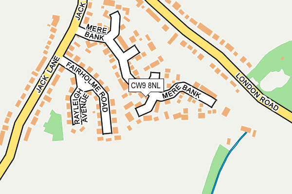 CW9 8NL map - OS OpenMap – Local (Ordnance Survey)