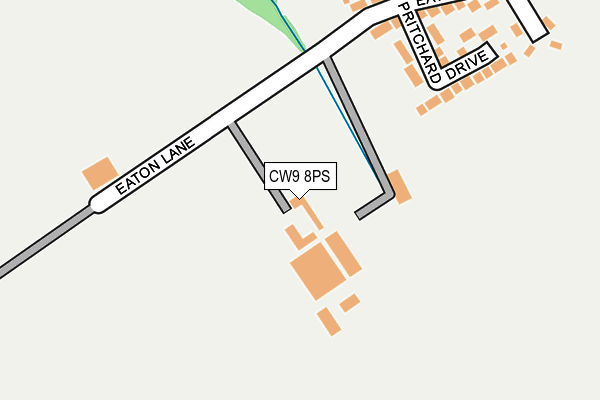 CW9 8PS map - OS OpenMap – Local (Ordnance Survey)