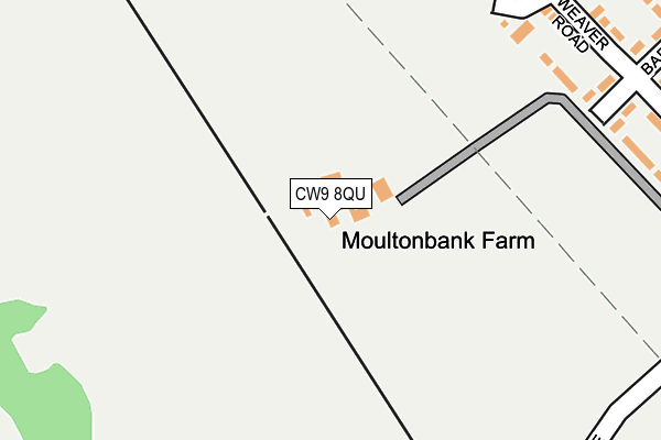 CW9 8QU map - OS OpenMap – Local (Ordnance Survey)