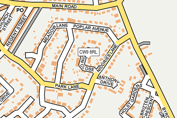 Map of FIRST ENGLISH LTD at local scale