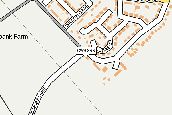 CW9 8RN map - OS OpenMap – Local (Ordnance Survey)