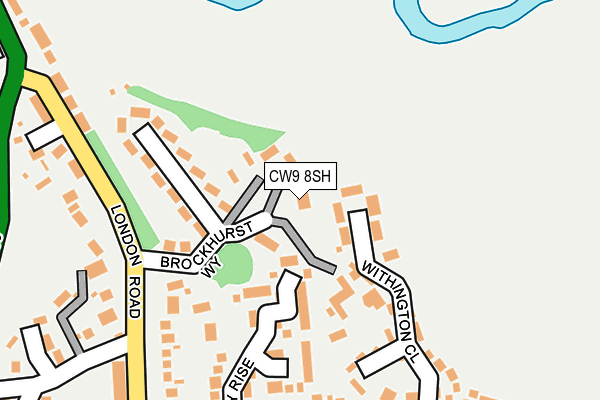 CW9 8SH map - OS OpenMap – Local (Ordnance Survey)