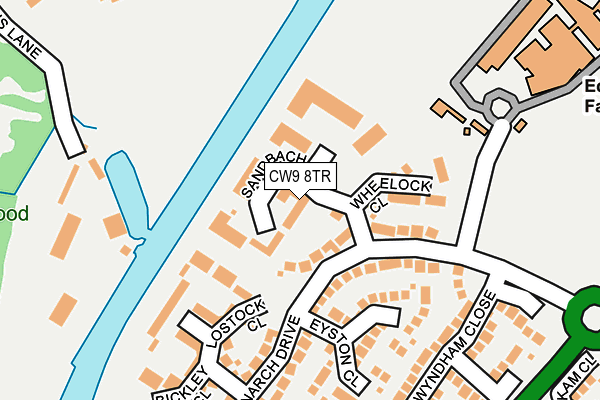 CW9 8TR map - OS OpenMap – Local (Ordnance Survey)