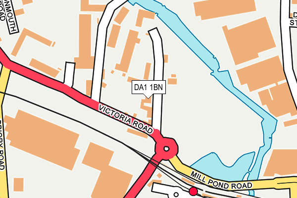 DA1 1BN map - OS OpenMap – Local (Ordnance Survey)