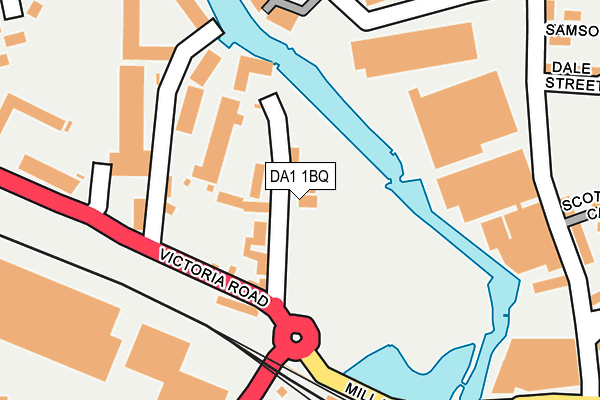 DA1 1BQ map - OS OpenMap – Local (Ordnance Survey)