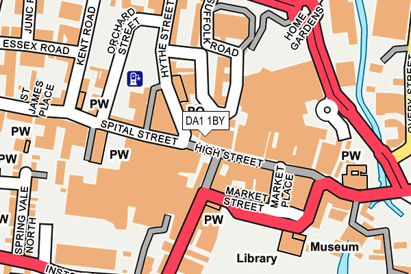 DA1 1BY map - OS OpenMap – Local (Ordnance Survey)