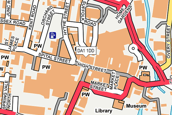 DA1 1DD map - OS OpenMap – Local (Ordnance Survey)