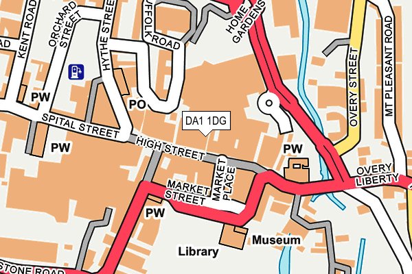 DA1 1DG map - OS OpenMap – Local (Ordnance Survey)